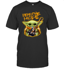 Baby Yoda Hug Guitar Depeche Mode Men's T-Shirt - kambletee
