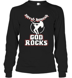 David Koresh God Rocks Long Sleeve T-Shirt - kambletee