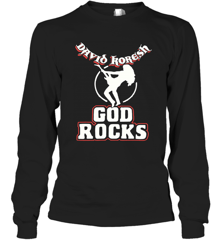 David Koresh God Rocks Long Sleeve T-Shirt - kambletee
