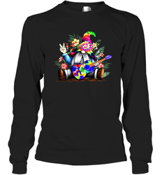 Gnome playing guitar St Patrick's Day Long Sleeve T-Shirt - kambletee