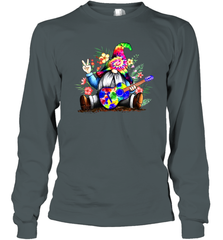 Gnome playing guitar St Patrick's Day Long Sleeve T-Shirt - kambletee