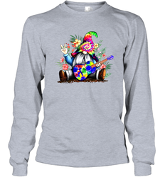 Gnome playing guitar St Patrick's Day Long Sleeve T-Shirt - kambletee
