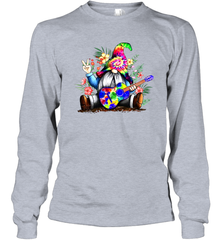 Gnome playing guitar St Patrick's Day Long Sleeve T-Shirt - kambletee