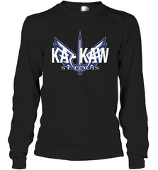 BattleHawks Football Fans St Louis XFL Ka Kaw Long Sleeve T-Shirt - kambletee