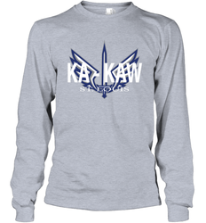 BattleHawks Football Fans St Louis XFL Ka Kaw Long Sleeve T-Shirt - kambletee