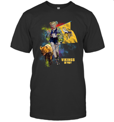 Harley Quinn Minnesota Vikings Of Prey Men's T-Shirt - kambletee