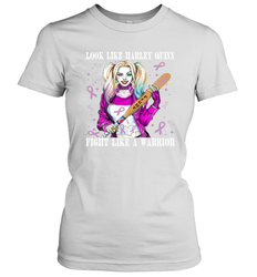 Harley Quinn Fight Like A Warrior Cancers Awareness Women's T-Shirt - kambletee