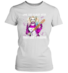 Harley Quinn Fight Like A Warrior Cancers Awareness Women's T-Shirt - kambletee