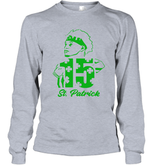 Happy St. Patrick's Day 15 Patrick Mahomes Kansas City Chiefs Long Sleeve T-Shirt - kambletee