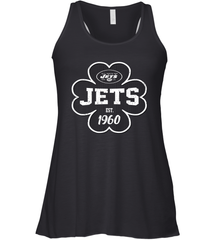 Patrick's Day Shamrock For New York Jets Fans Racerback Tank - kambletee