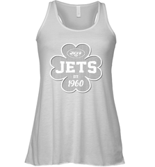 Patrick's Day Shamrock For New York Jets Fans Racerback Tank - kambletee
