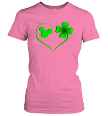 Mickey mouse and four leaf clover St Patricks Day Women's T-Shirt - kambletee