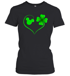 Mickey mouse and four leaf clover St Patricks Day Women's T-Shirt - kambletee