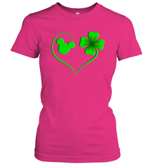 Mickey mouse and four leaf clover St Patricks Day Women's T-Shirt - kambletee