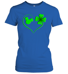 Mickey mouse and four leaf clover St Patricks Day Women's T-Shirt - kambletee