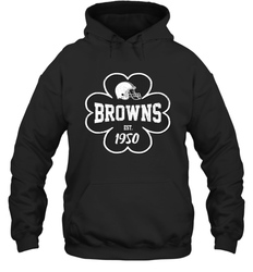 Patrick's Day Shamrock For Cleveland Browns Fans Hoodie - kambletee