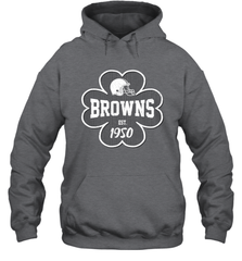 Patrick's Day Shamrock For Cleveland Browns Fans Hoodie - kambletee