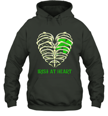 Irish at heart St Patricks Day Hoodie - kambletee