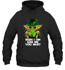 Baby Yoda hug Irish I am kiss me you must Hoodie - kambletee