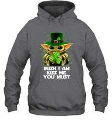 Baby Yoda hug Irish I am kiss me you must Hoodie - kambletee