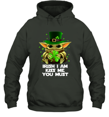 Baby Yoda hug Irish I am kiss me you must Hoodie - kambletee