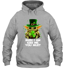 Baby Yoda hug Irish I am kiss me you must Hoodie - kambletee