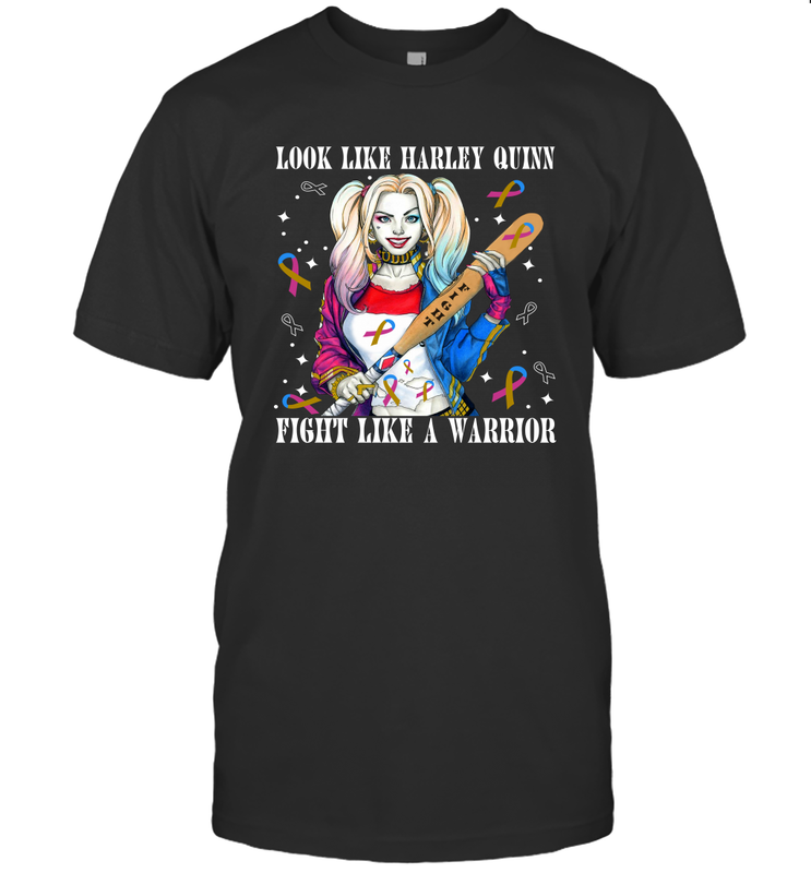 Harley Quinn Fight Like A Warrior Bladder Cancer Awareness Men's T-Shirt - kambletee