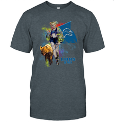 Harley Quinn Detroit Lions Of Prey Men's T-Shirt - kambletee