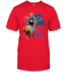 Harley Quinn Detroit Lions Of Prey Men's T-Shirt - kambletee