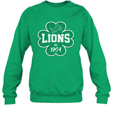 Patrick's Day Shamrock For Detroit Lions Fans Sweatshirt - kambletee
