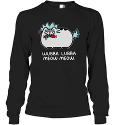 Rick sanchez Cat wubba lubba meow meow Long Sleeve T-Shirt - kambletee