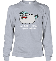 Rick sanchez Cat wubba lubba meow meow Long Sleeve T-Shirt - kambletee