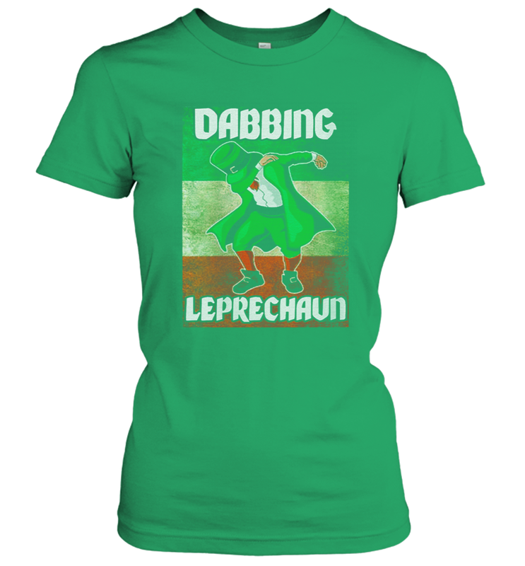 St Patricks Day Irish Dabbing Leprechaun Women's T-Shirt - kambletee