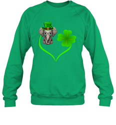 Elephant irish heart st patrick's day Sweatshirt - kambletee