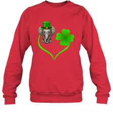 Elephant irish heart st patrick's day Sweatshirt - kambletee