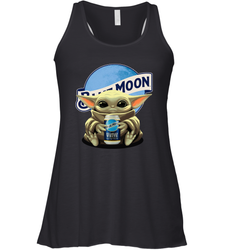 Yoda hug Blue Moon Racerback Tank - kambletee