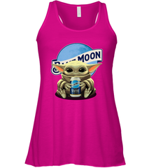 Yoda hug Blue Moon Racerback Tank - kambletee
