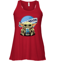 Yoda hug Blue Moon Racerback Tank - kambletee