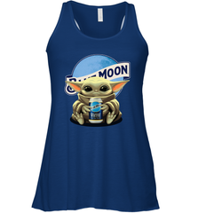 Yoda hug Blue Moon Racerback Tank - kambletee