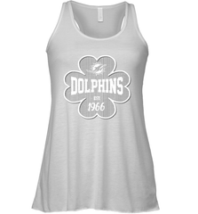 Patrick's Day Shamrock For Miami Dolphins Fans Racerback Tank - kambletee