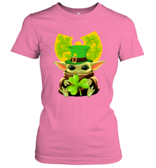 Wu Tang Clan baby Yoda hug Irish clover Women's T-Shirt - kambletee
