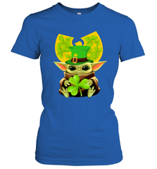 Wu Tang Clan baby Yoda hug Irish clover Women's T-Shirt - kambletee