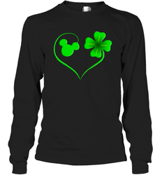 Mickey mouse and four leaf clover St Patricks Day Long Sleeve T-Shirt - kambletee