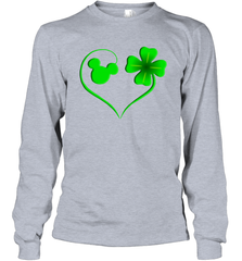 Mickey mouse and four leaf clover St Patricks Day Long Sleeve T-Shirt - kambletee