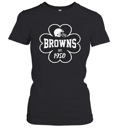 Patrick's Day Shamrock For Cleveland Browns Fans Women's T-Shirt - kambletee
