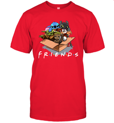 Baby Yoda Groot Stitch Toothless and Gizmo friends Men's T-Shirt - kambletee