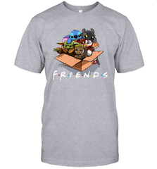 Baby Yoda Groot Stitch Toothless and Gizmo friends Men's T-Shirt - kambletee