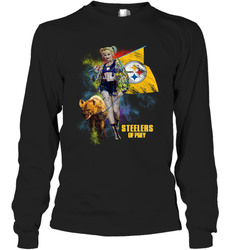 Harley Quinn Pittsburgh Steelers Of Prey Long Sleeve T-Shirt - kambletee