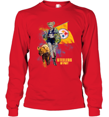 Harley Quinn Pittsburgh Steelers Of Prey Long Sleeve T-Shirt - kambletee