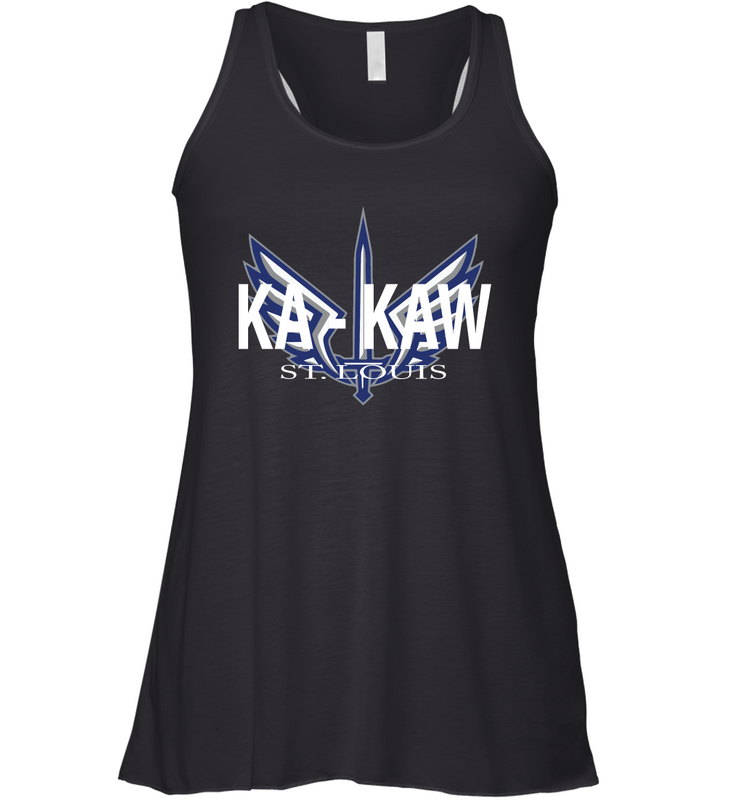 BattleHawks Football Fans St Louis XFL Ka Kaw Racerback Tank - kambletee